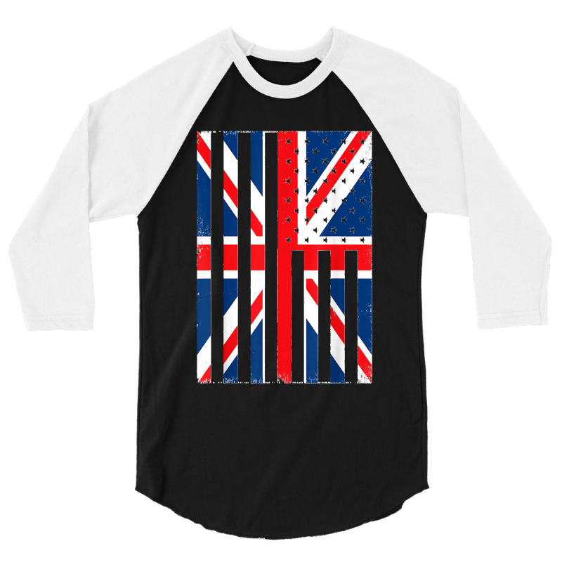 English England United Kingdom Great Britain Union Jack Flag 3/4 Sleeve Shirt | Artistshot