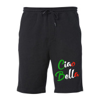 Womens Ciao Bella Italian Quote For Italians Graphic Fleece Short | Artistshot