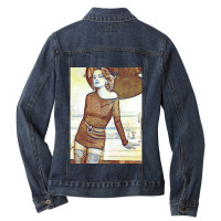 Vintage Video Games  Vampires Character Anime Ladies Denim Jacket | Artistshot