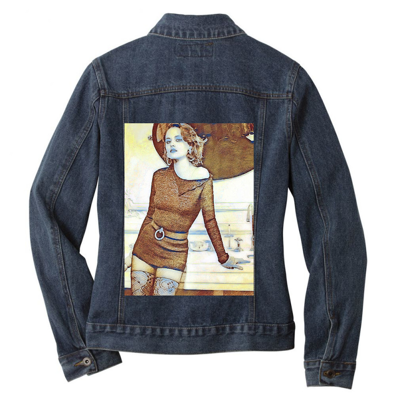 Vintage Video Games  Vampires Character Anime Ladies Denim Jacket by Inny-Shop | Artistshot