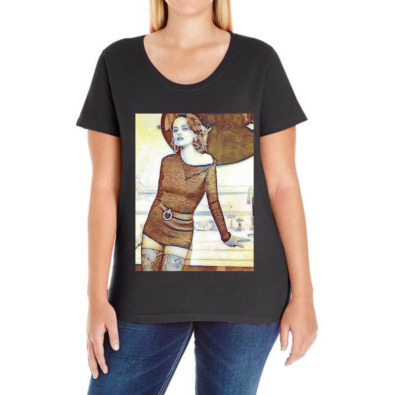 Vintage Video Games  Vampires Character Anime Ladies Curvy T-Shirt by Inny-Shop | Artistshot