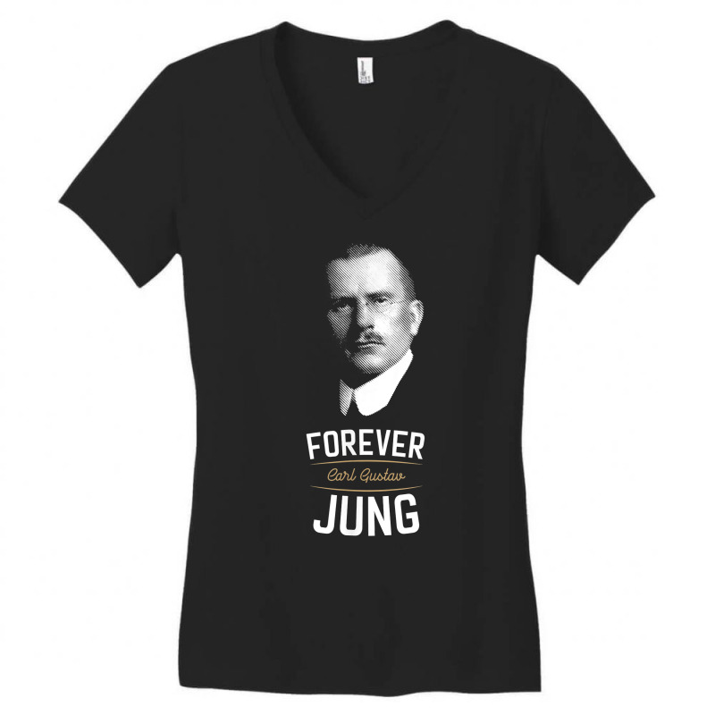 Forever Carl Gustav Jung   Analytical Psychology T Shirt Women's V-Neck T-Shirt by cm-arts | Artistshot