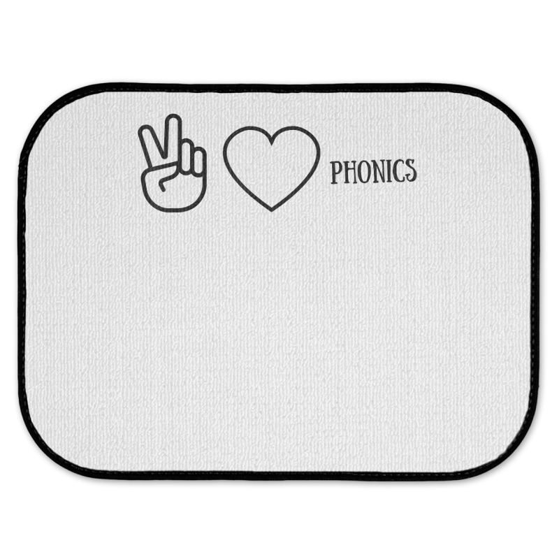 Peace Love Phonics 4 Teachers, Reading Specialist T Shirt Rear Car Mat | Artistshot