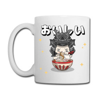 Cute Retro 90s Japanese Kawaii Ramen Samurai Cat Coffee Mug | Artistshot