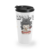 Cute Retro 90s Japanese Kawaii Ramen Samurai Cat Travel Mug | Artistshot