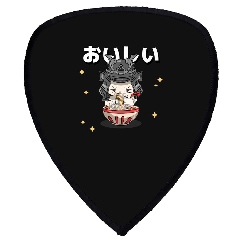 Cute Retro 90s Japanese Kawaii Ramen Samurai Cat Shield S Patch | Artistshot