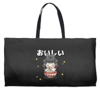 Cute Retro 90s Japanese Kawaii Ramen Samurai Cat Weekender Totes | Artistshot