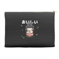 Cute Retro 90s Japanese Kawaii Ramen Samurai Cat Accessory Pouches | Artistshot