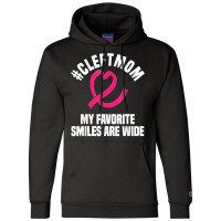 Cleft Lip Palate Smile Pink Awareness Ribbon Mother's Day Champion Hoodie | Artistshot