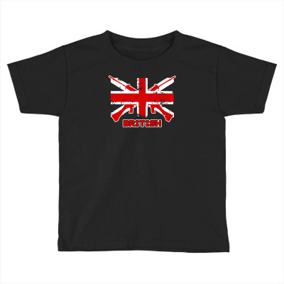 British Flag Toddler T-shirt Designed By Satrio Art