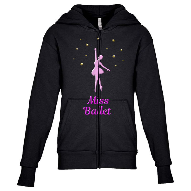 Cute Ballet Shirt Girls Ballet Dancer Tee Ballet Lover Gifts Youth Zipper Hoodie | Artistshot