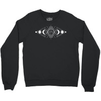 Phases Of The Moon Luna Science Astrology Astronomy Gift Long Sleeve T Crewneck Sweatshirt | Artistshot