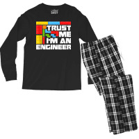 67.engineer Children Kids Toy Big Building Blocks Build Builder Tank T Men's Long Sleeve Pajama Set | Artistshot