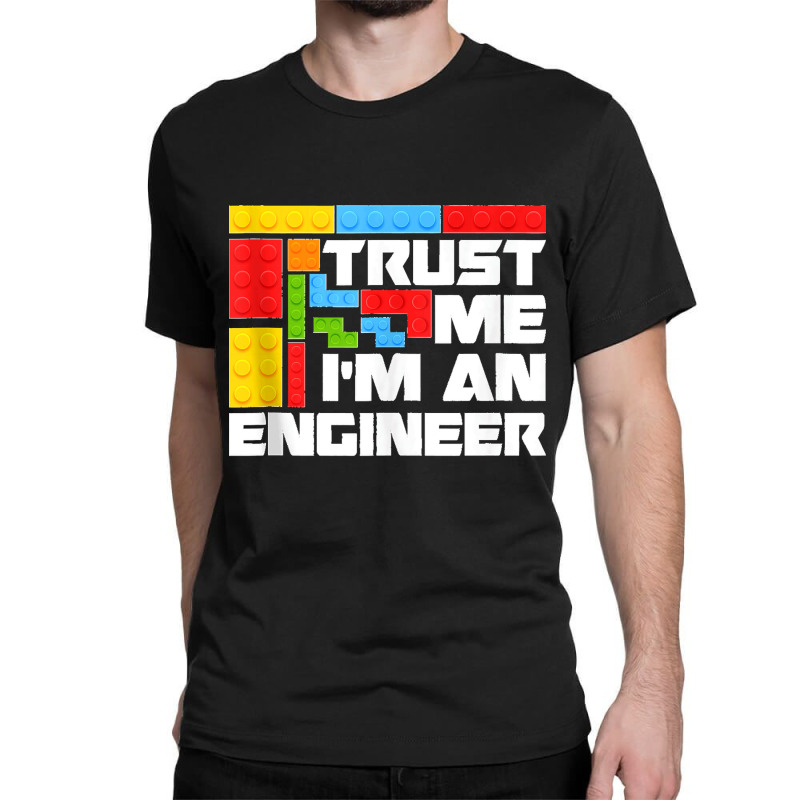 67.engineer Children Kids Toy Big Building Blocks Build Builder Tank T Classic T-shirt | Artistshot