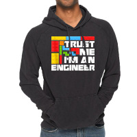 67.engineer Children Kids Toy Big Building Blocks Build Builder Tank T Vintage Hoodie | Artistshot