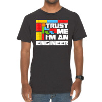 67.engineer Children Kids Toy Big Building Blocks Build Builder Tank T Vintage T-shirt | Artistshot