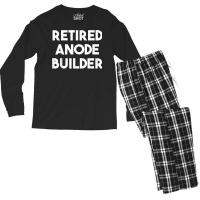 Retired Anode Builder T Shirt Men's Long Sleeve Pajama Set | Artistshot