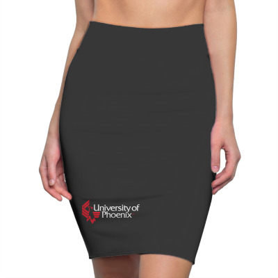 University Of Phoenix   White Red Pencil Skirts Designed By Balqis Tees