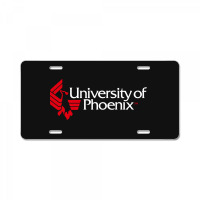 University Of Phoenix   White Red License Plate | Artistshot