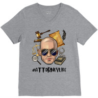 Bald Man Attorney Life V-neck Tee | Artistshot