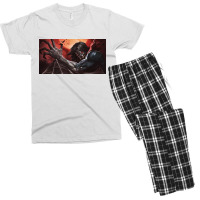 Vampire Rises On The Full Moon Men's T-shirt Pajama Set | Artistshot