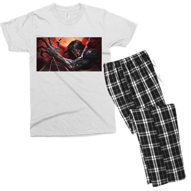 Vampire Rises On The Full Moon Men's T-shirt Pajama Set | Artistshot