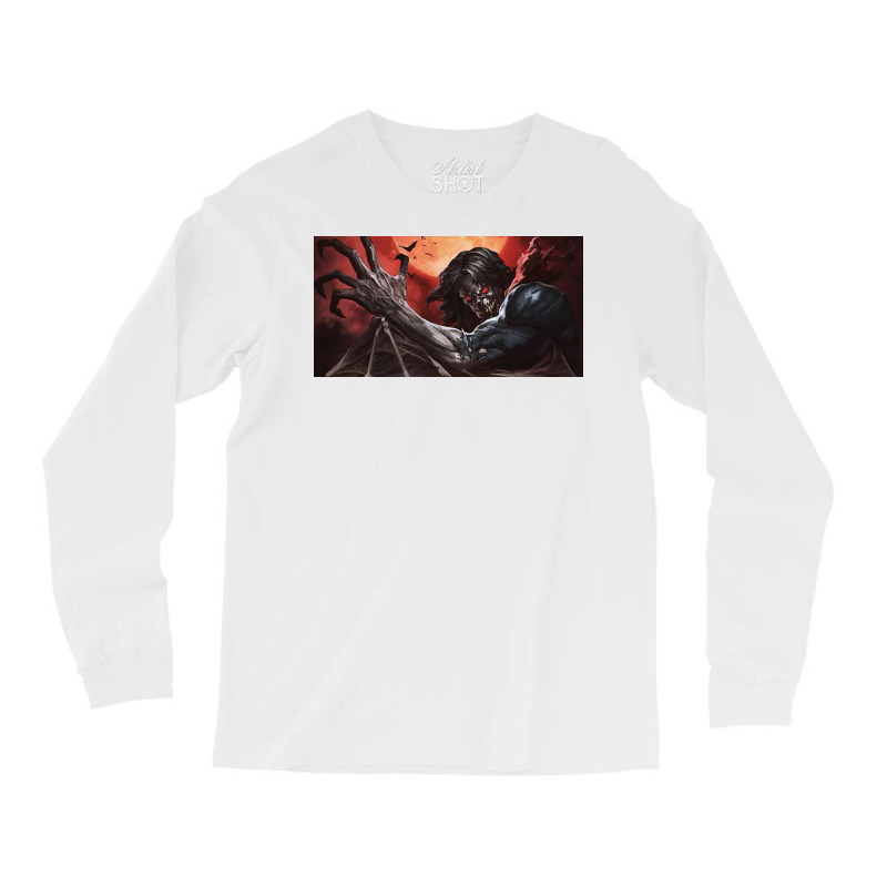 Vampire Rises On The Full Moon Long Sleeve Shirts | Artistshot