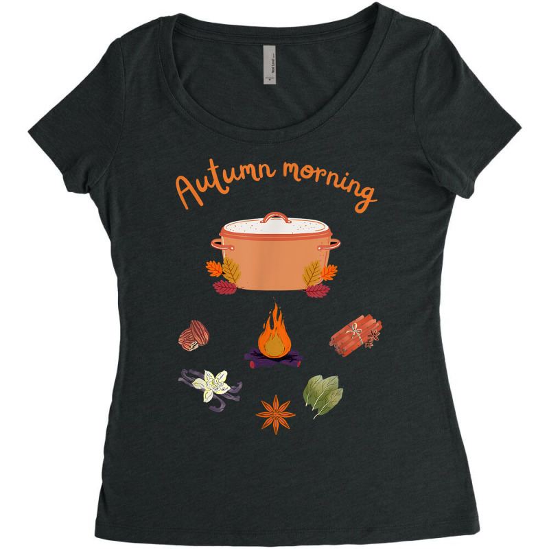 Autumn Morning Simmer Pot For Witches And Wiccans T Shirt Women's Triblend Scoop T-shirt | Artistshot