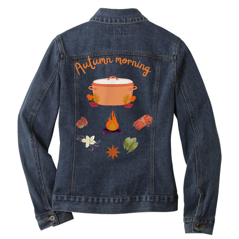 Autumn Morning Simmer Pot For Witches And Wiccans T Shirt Ladies Denim Jacket | Artistshot