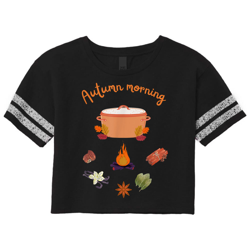 Autumn Morning Simmer Pot For Witches And Wiccans T Shirt Scorecard Crop Tee | Artistshot