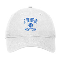 Riverhead New York Li Ny Varsity Style Blue Print T Shirt Adjustable Cap | Artistshot