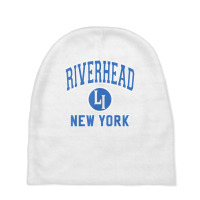 Riverhead New York Li Ny Varsity Style Blue Print T Shirt Baby Beanies | Artistshot