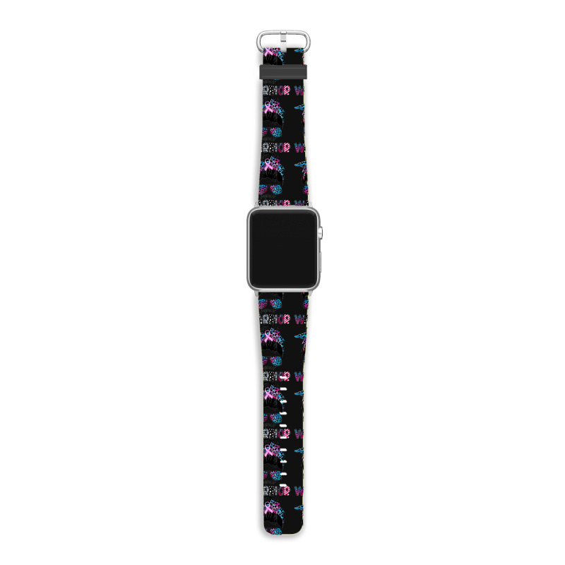 7.lupus Warrior Women Glasses Messy Bun Leopard Bandana Apple Watch Band | Artistshot