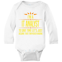 Im A It Analyt Premium T Shirt Long Sleeve Baby Bodysuit | Artistshot