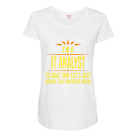 Im A It Analyt Premium T Shirt Maternity Scoop Neck T-shirt | Artistshot