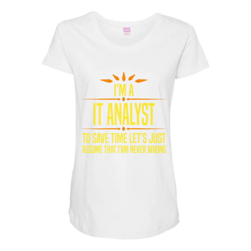 Im A It Analyt Premium T Shirt Maternity Scoop Neck T-shirt by cm-arts | Artistshot