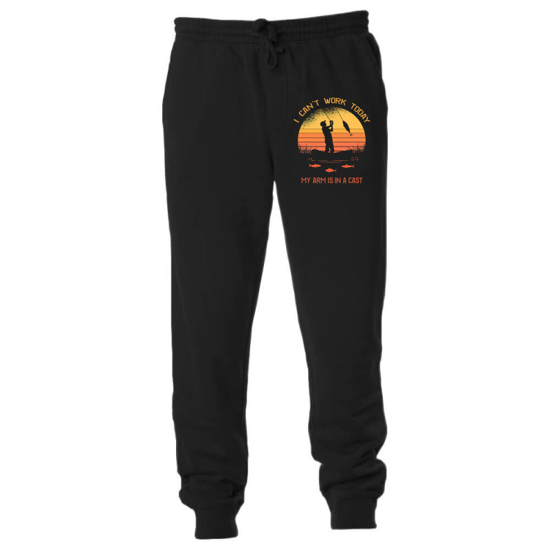 Fisherman, I Can't Work Today My Arm In A Cast Funny Fishing Unisex Jogger | Artistshot