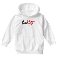 Casual Script Youth Hoodie | Artistshot