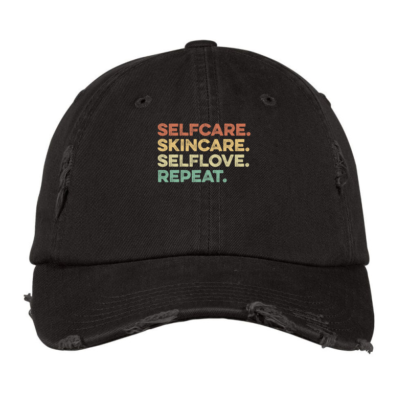 Selfcare Skincare Selflove Repeat Esthetician Vintage Cap | Artistshot