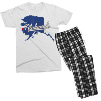 Alakanuk Alaska Ak Map T Shirt Men's T-shirt Pajama Set | Artistshot