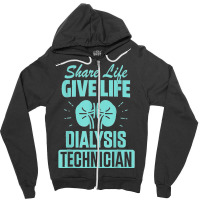 Dialysis Technician Practicing Nephrology Tech Zipper Hoodie | Artistshot