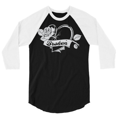 Broken Heart Emo Love Valentine's Day Divorce Break Up Gift Pullover H 3/4 Sleeve Shirt Designed By Luantruong