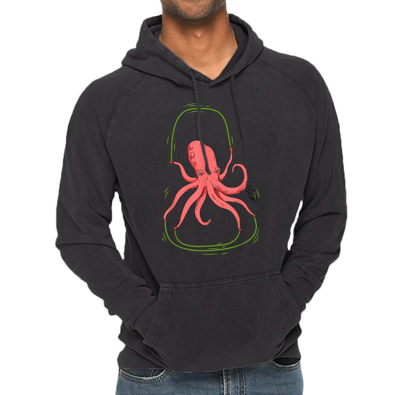 Octopus Jump Rope   Cute Skipping Sea Creature T Shirt Vintage Hoodie | Artistshot