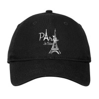 I Love Paris Eiffel Tower France French Souvenir Gifts Men Adjustable Cap | Artistshot