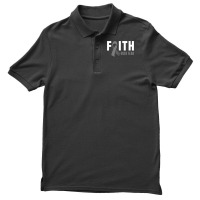 Faith God Fear Brain Tumor Awareness Brain Cancer Warrior T Shirt Men's Polo Shirt | Artistshot