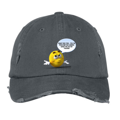 Funny Meme Cartoon Character Joke Meme T-shirt Vintage Cap Designed By Arnaldo Da Silva Tagarro