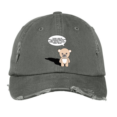 Funny Bear Cartoon Character Meme T-shirt Vintage Cap Designed By Arnaldo Da Silva Tagarro