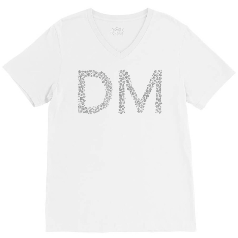 Master Of The Dungeon Dm All Dice Roleplaying Rpg Tabletop V-neck Tee | Artistshot