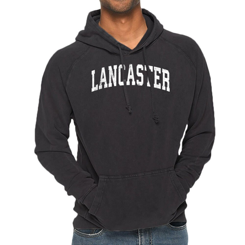 Lancaster California Ca Vintage Varsity Sports Text T Shirt Vintage Hoodie | Artistshot