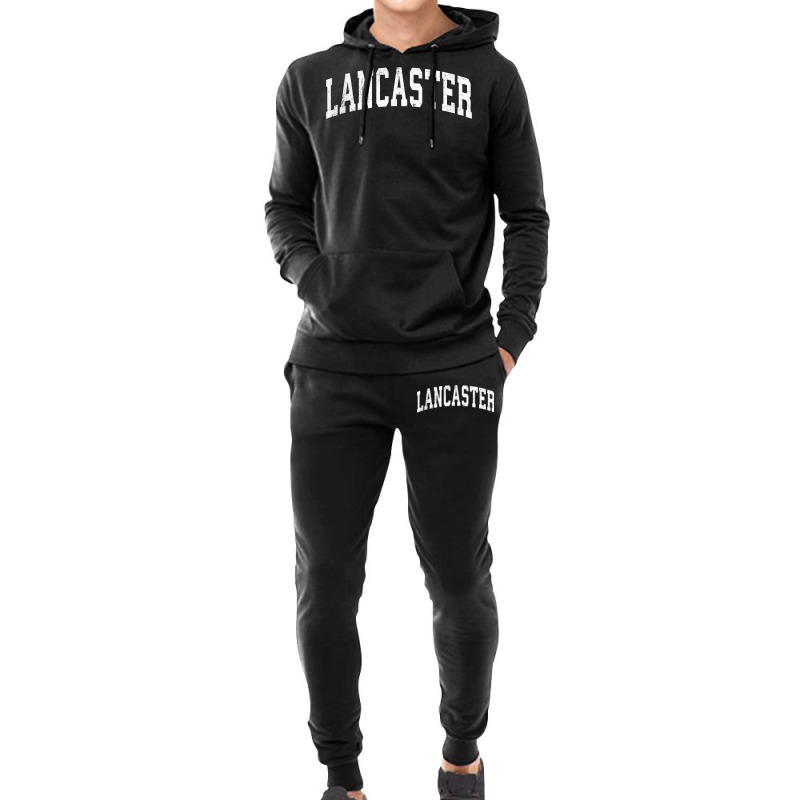 Lancaster California Ca Vintage Varsity Sports Text T Shirt Hoodie & Jogger Set | Artistshot